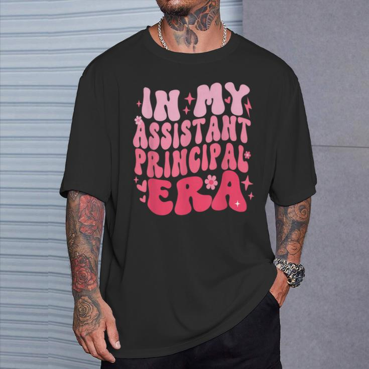 Groovy In My Assistant Principal Era Job Title School Worker T-Shirt Gifts for Him