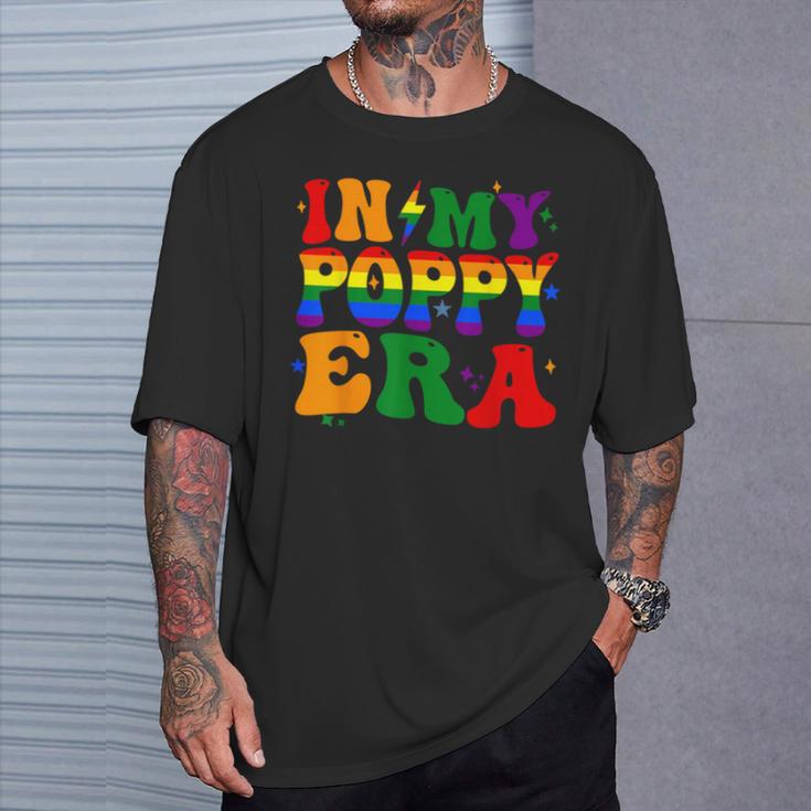 Groovy In My Poppy Era Pride Month Lgbtq Fathers Day For Men T-Shirt Gifts for Him