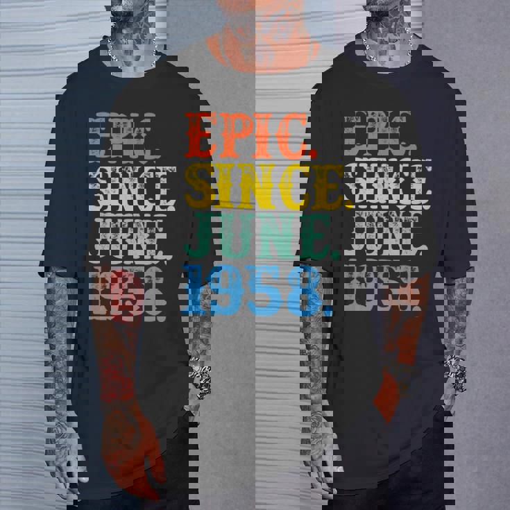 Grunge Epic Since June 1958 Birth Year Born Legendary Gifts T-Shirt Gifts for Him