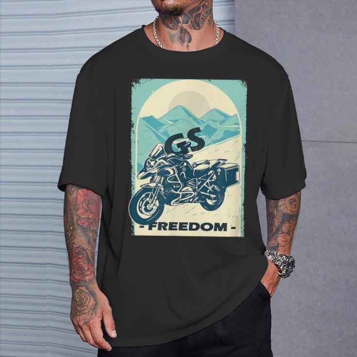 Gs Motorcycle R1200gs Enduro Biker Motorcycle Gs T-Shirt Geschenke für Ihn