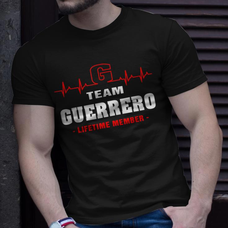 Guerrero Surname Family Name Team Guerrero Lifetime Member T-Shirt Gifts for Him