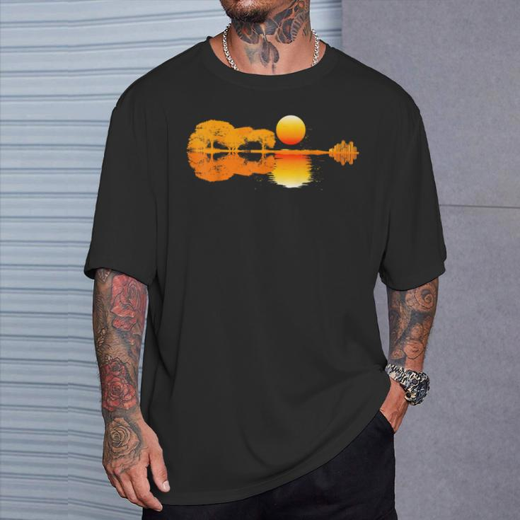 Guitar Sun Guitar Guitarist T-Shirt Geschenke für Ihn