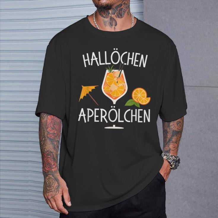 Hallöchen Aperölchen Spritz Party Carnival T-Shirt Geschenke für Ihn