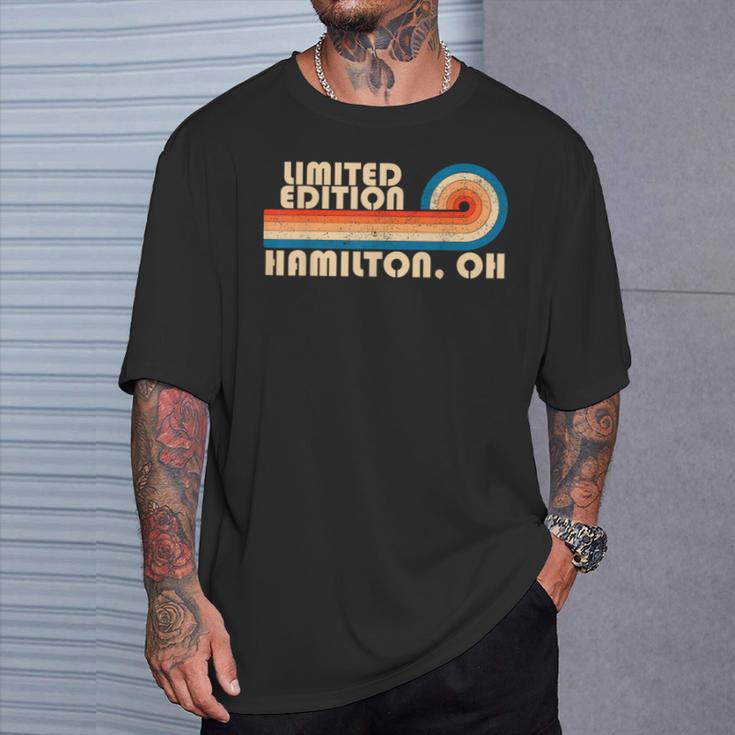 Hamilton Oh City Pride Hometown Retro Vintage T-Shirt Gifts for Him