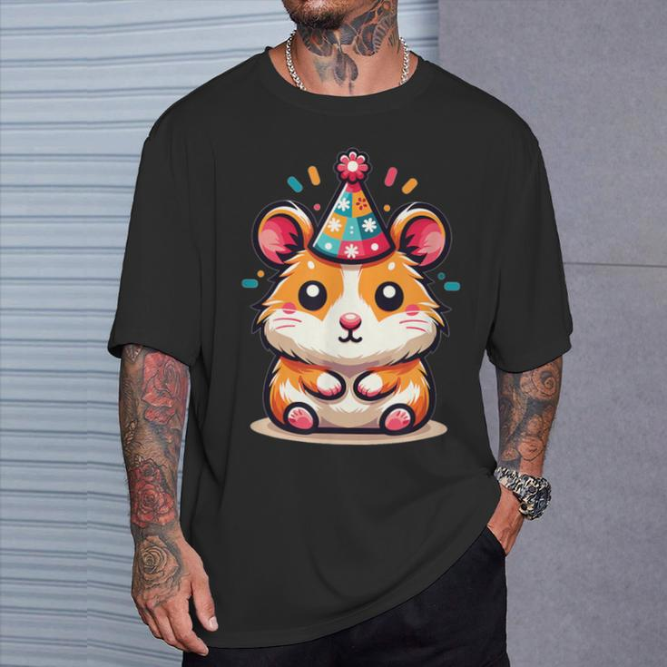Hamster For Birthday For Children A Birthday Hamster T-Shirt Gifts for Him
