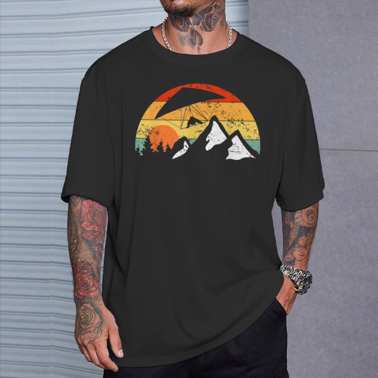 Hang Glider Sunset Hang Gliding T-Shirt Gifts for Him