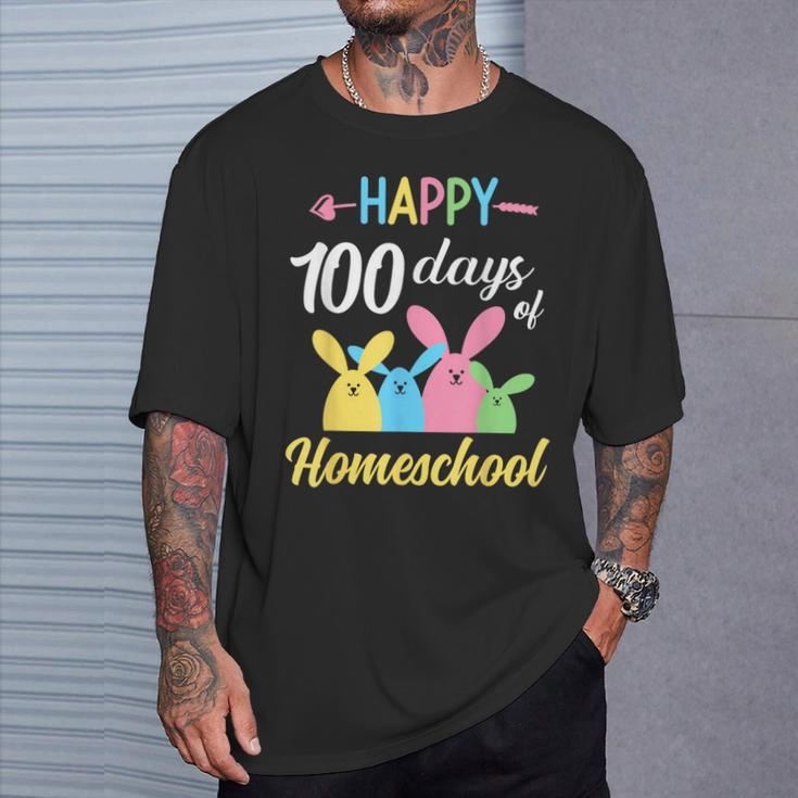 Happy 100 Days Of Homeschool Kid Süße Kinder 100 Tage T-Shirt Geschenke für Ihn