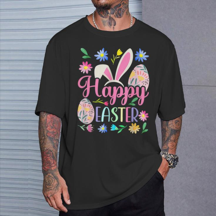 Happy Easter Bunny Spring Easter Egg Easter For Women T-Shirt Gifts for Him