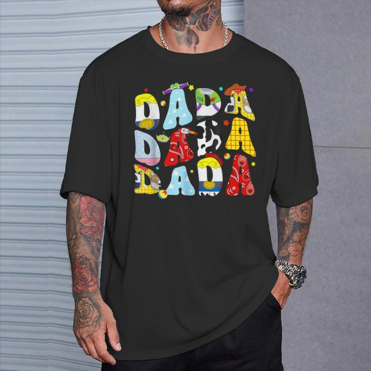 Happy Father Toy Story Dada Boy For Dad Granddad T-Shirt Gifts for Him