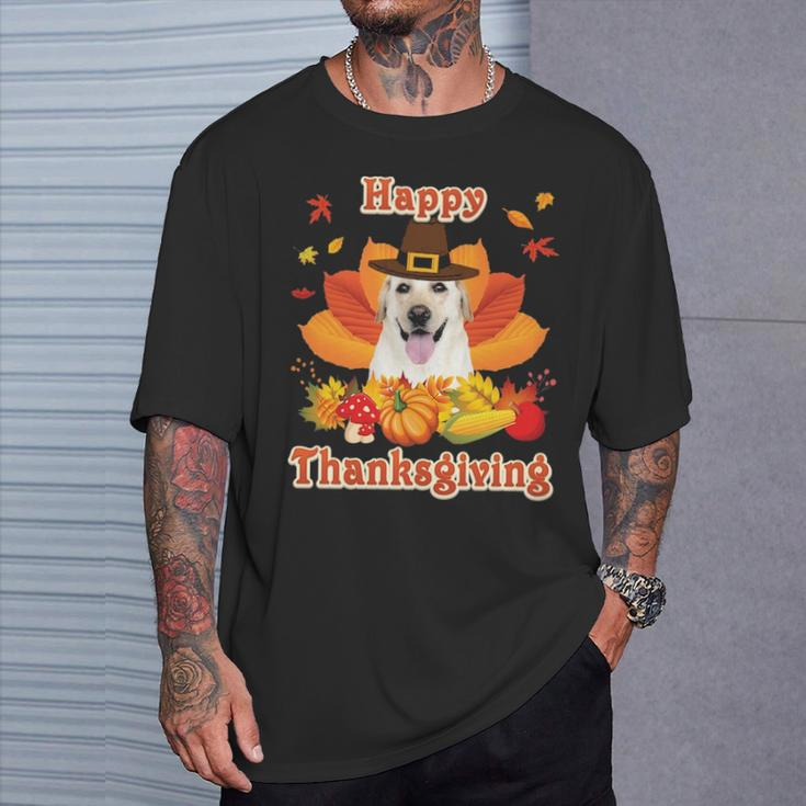 Happy Thanksgiving Labrador Retriever Dog I'm Thankful For T-Shirt Gifts for Him