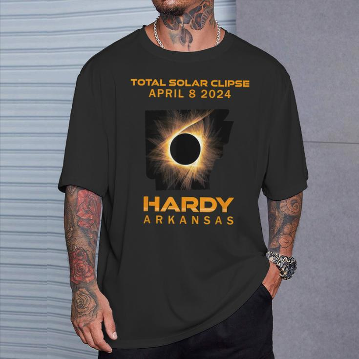 Hardy Arkansas 2024 Total Solar Eclipse T-Shirt Gifts for Him