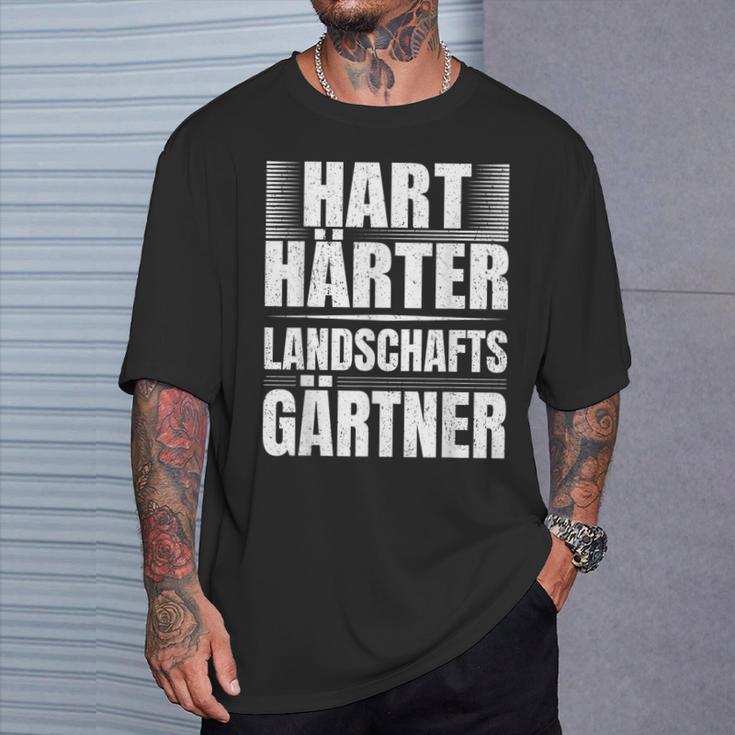 Hart Härter Landschaftsgärtner Gardening S T-Shirt Geschenke für Ihn