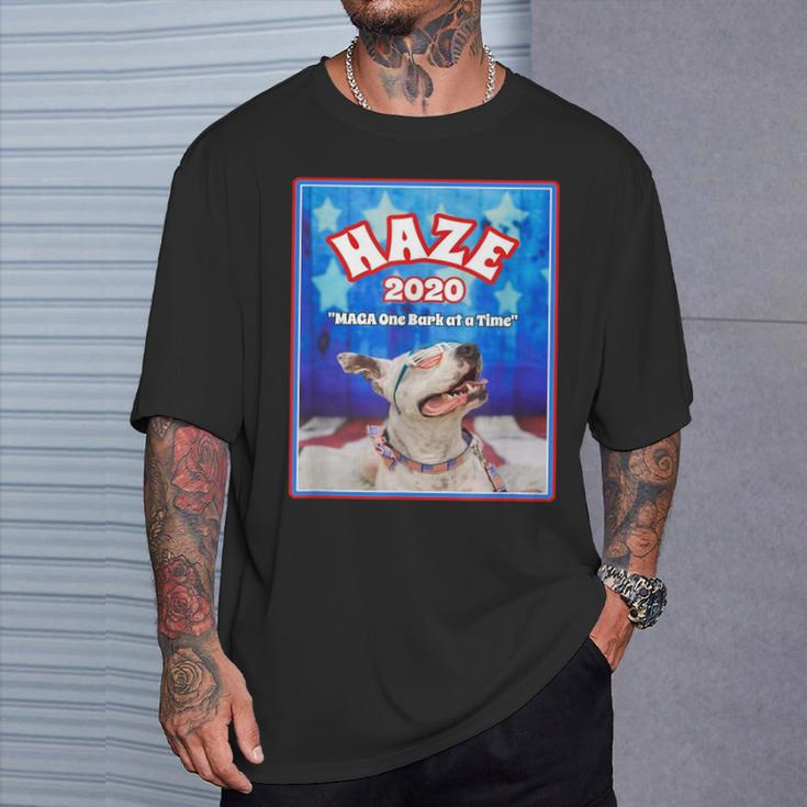 Haze 2020 Pit Bull Dog American Flag Graphics T-Shirt Gifts for Him