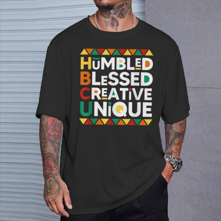 Hbcu Humbled Blessed Creative Unique Historical Black T-Shirt Gifts for Him