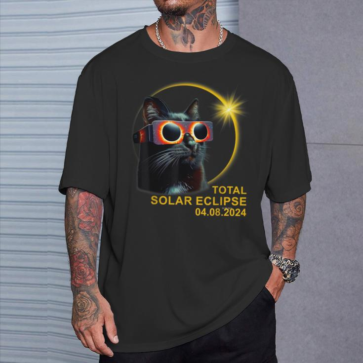 Hello Darkness My Friend Solar Eclipse April 8 2024 T-Shirt Gifts for Him