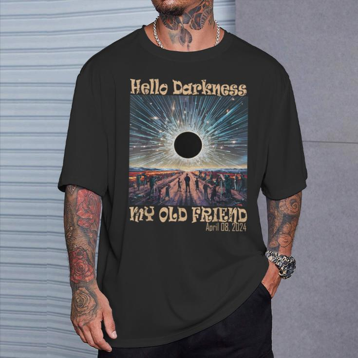 Hello Darkness My Old Friend Solar Eclipse T-Shirt Gifts for Him
