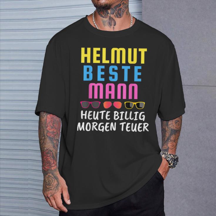 With Helmut Beste Mann Heute Billig Morgen Teuer Mallorca Malle T-Shirt Geschenke für Ihn