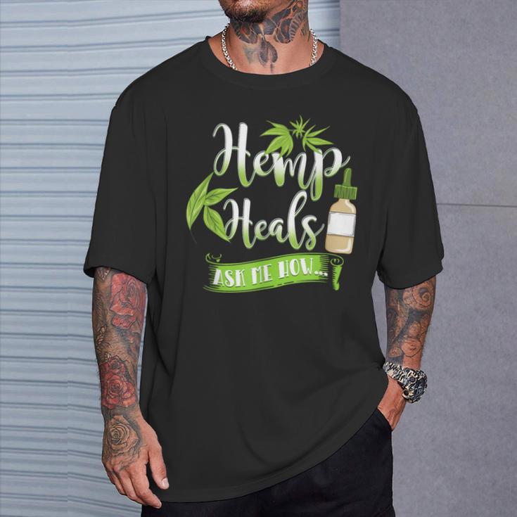 Hemp Heals Cbd Oil T-Shirt Gifts for Him