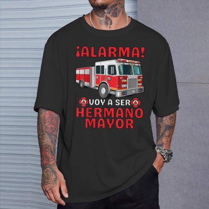 Hermano Mayor Bombero Voy A Ser Hermano Mayor T-Shirt Gifts for Him