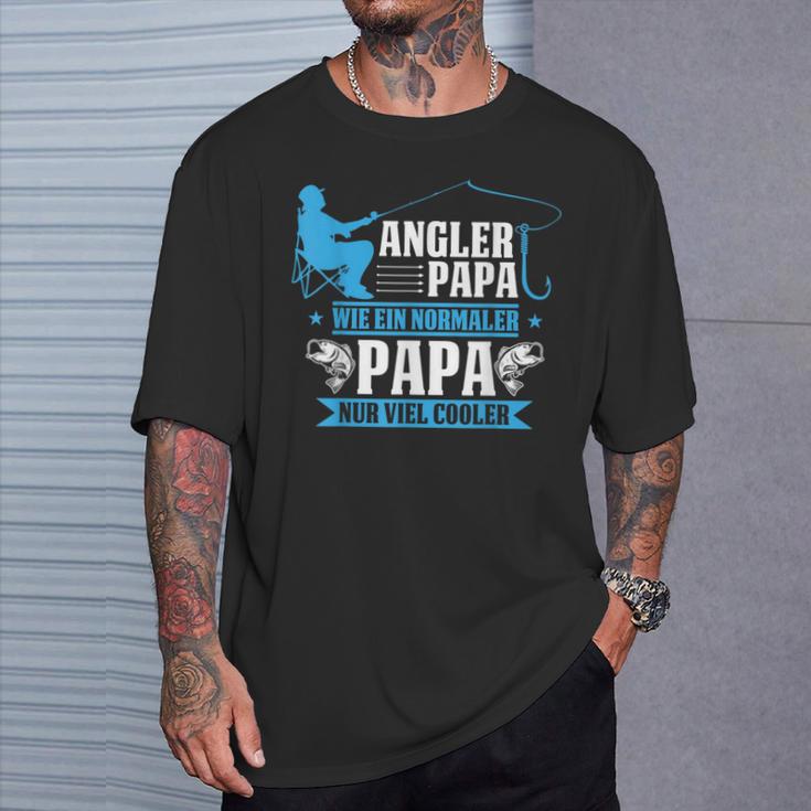 Herren Cooler Angler Papaater Fischen Angelnatertag Spruch T-Shirt Geschenke für Ihn