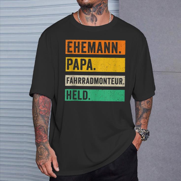 Herren Fahrradmonteur Papaateratertag Fahrradwerkstatt T-Shirt Geschenke für Ihn