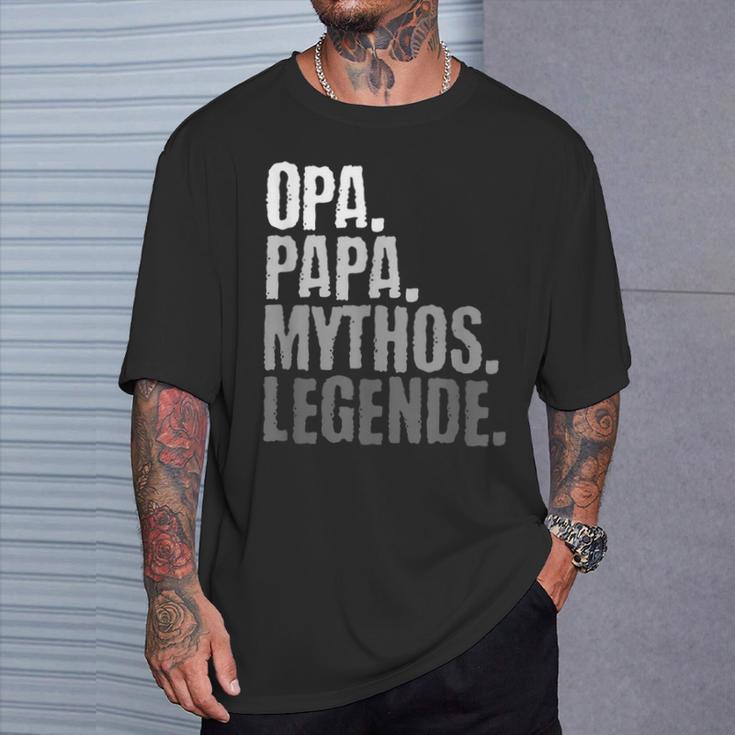 Herren Opa Und Papa Großvateratertag T-Shirt Geschenke für Ihn