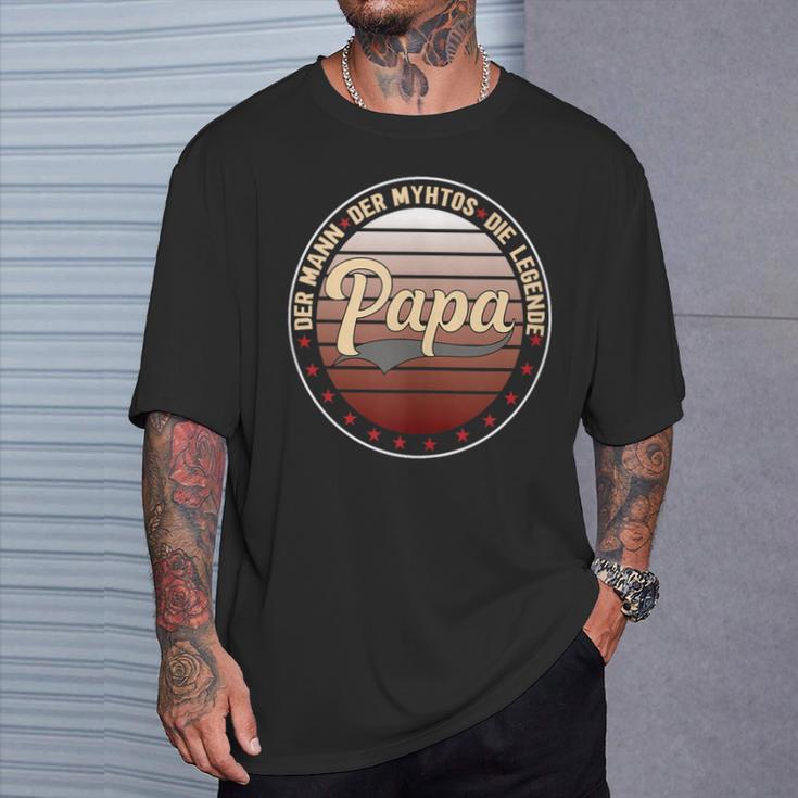 Herrenaterintage Geschenk Der Mann Der Mythos Die Legende Papa T-Shirt Geschenke für Ihn