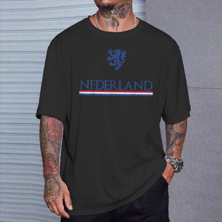 Holland Netherlands Patriotic Flag Of Nederland T-Shirt Gifts for Him