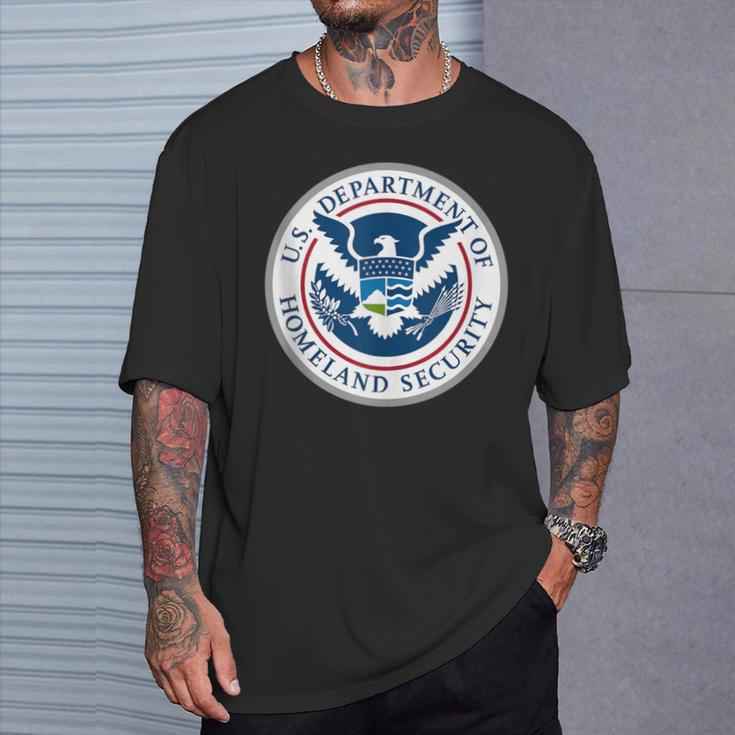 Homeland Security Department Dhs Agent Patriotic Usa Veteran T-Shirt Gifts for Him