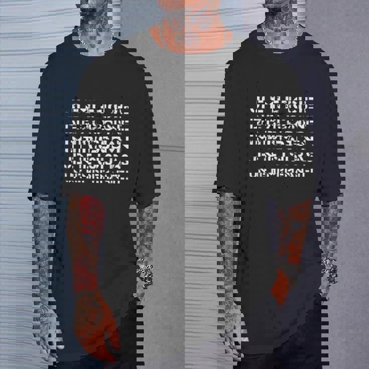 Homme Humour Je Me Fiche De Faire Bonne Impression T-Shirt Cadeaux pour lui