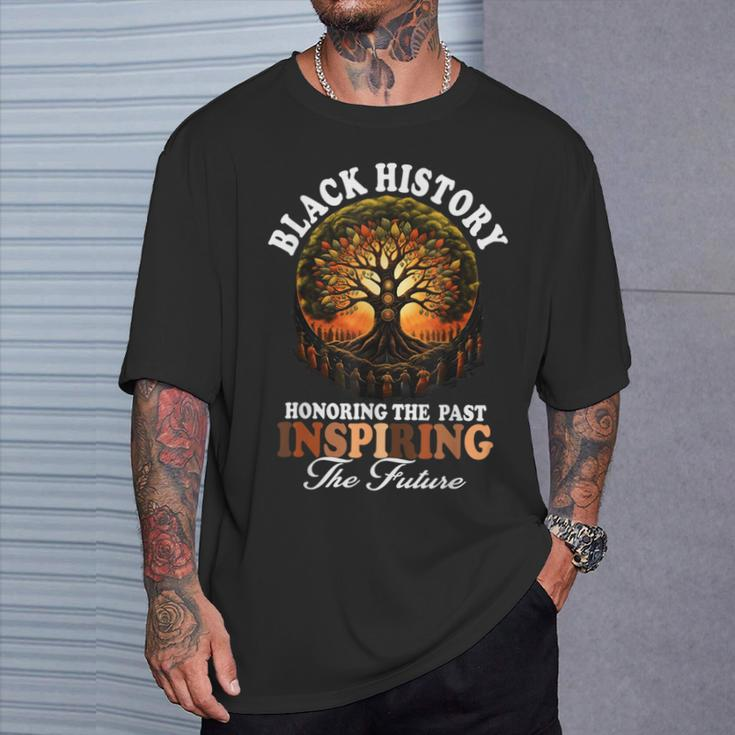 Honoring The Past Inspiring The Future Black History Teacher T-Shirt Gifts for Him