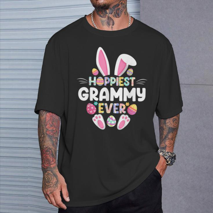 Hoppiest Grammy Ever Easter Happy Easter Day Grandma T-Shirt Gifts for Him