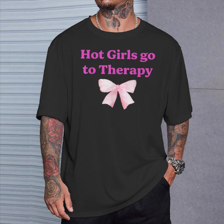 Hot Girls Go To Therapy Apparel T-Shirt Gifts for Him