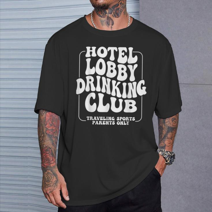 Hotel Lobby Drinking Club Traveling Tournament T-Shirt Gifts for Him