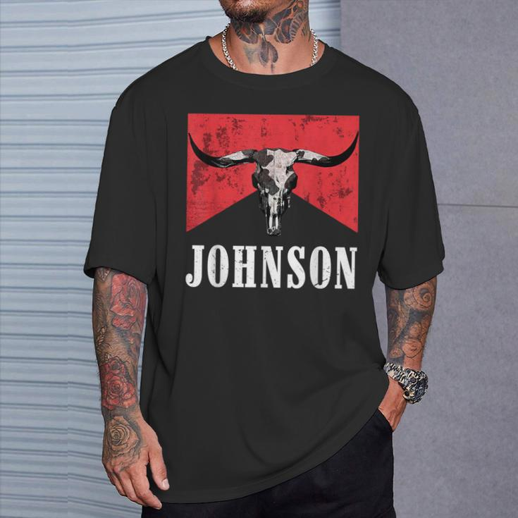 Howdy Cojo Western Style Team Johnson Family Reunion T-Shirt Gifts for Him
