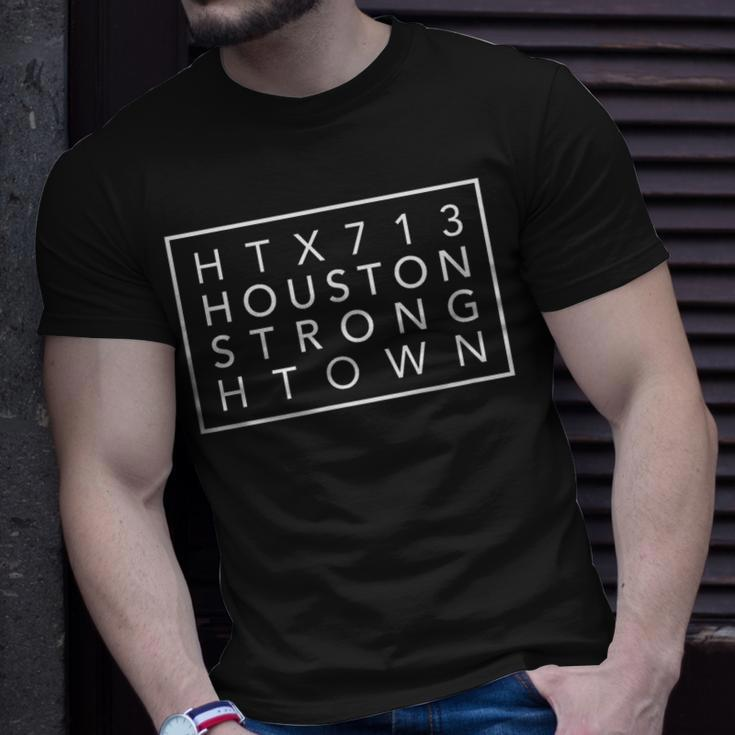 Htx 713 Houston Strong H-Town Simple Graphic Houston Texas T-Shirt Gifts for Him