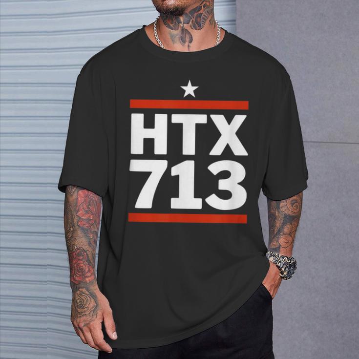 Htx 713 Houston Texas H-Town T-Shirt Gifts for Him