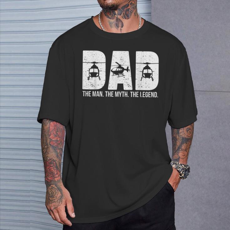 Hubschrauber Techniker Papa Hubschrauber Mechaniker T-Shirt Geschenke für Ihn