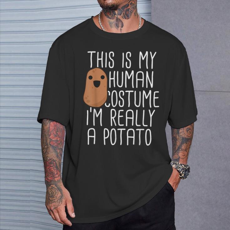 This Is My Human Costume I'm Really A Potato Yam T-Shirt Gifts for Him