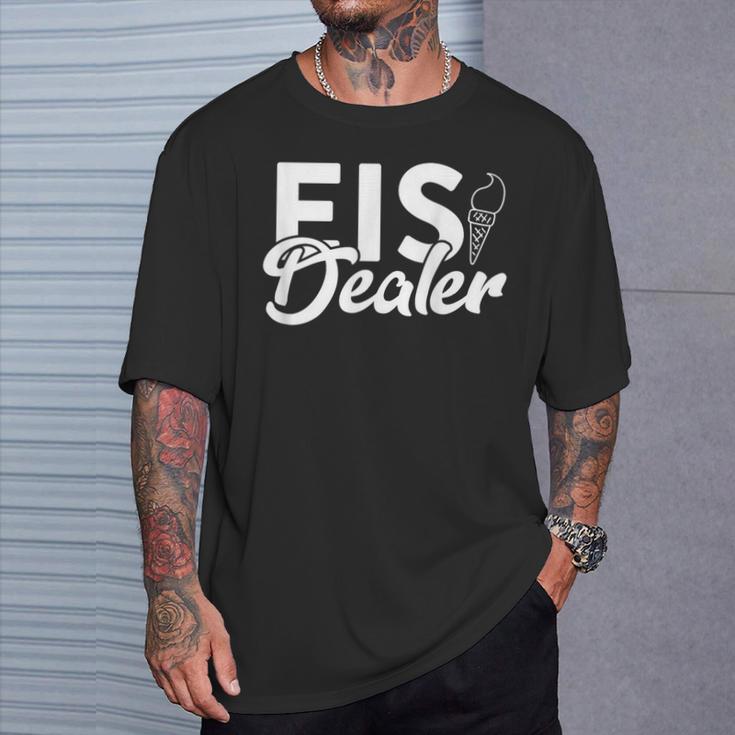 Ice Dealer For Ice Cream Sellers T-Shirt Geschenke für Ihn