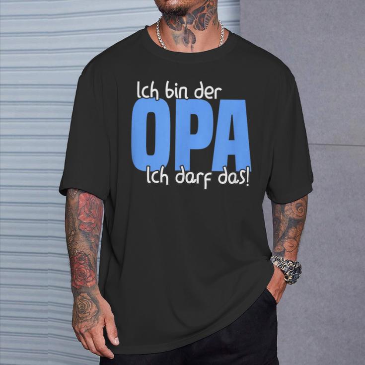 Ich Bin Der Opa, Kann Das Enkelkind T-Shirt, Schwarz Für Großväter Geschenke für Ihn