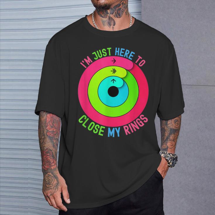 Ich Bin Nur Hier Um Meine Rings Zu Schließen T-Shirt Geschenke für Ihn