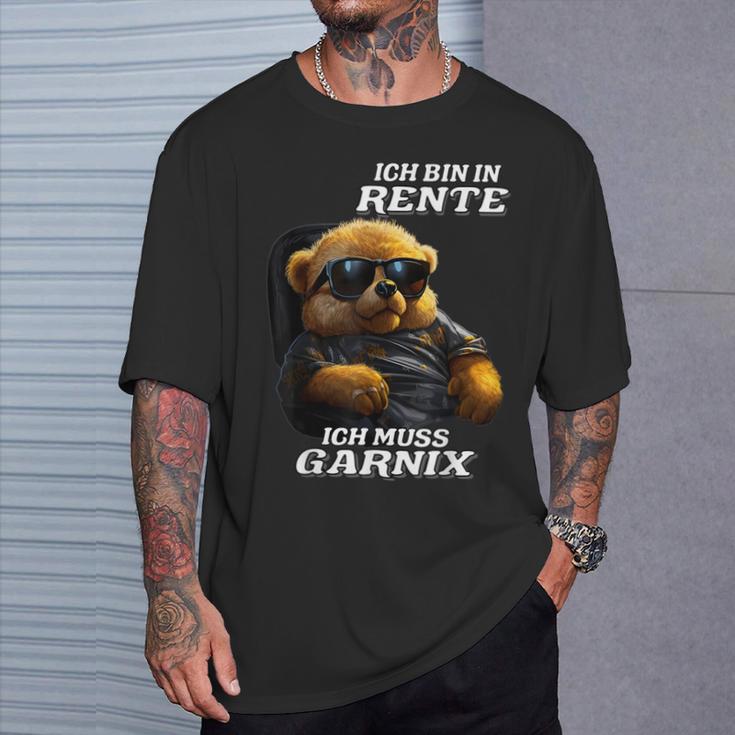 Ich Bin In Rente Ich Muss Garnix T-Shirt Geschenke für Ihn