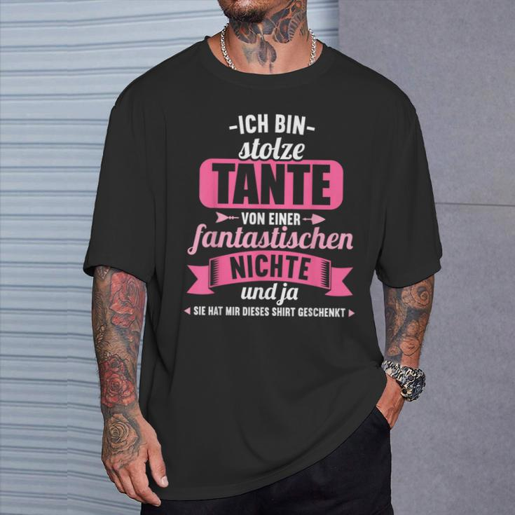 Ich Bin Stolze Tanteon Einer Fantastischen Niece Tanten German T-Shirt Geschenke für Ihn