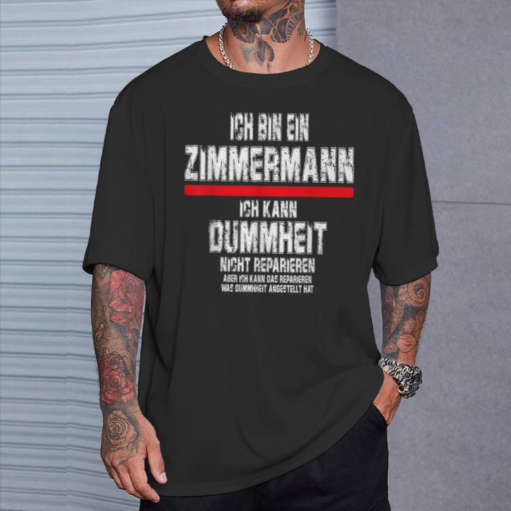 Ich Bin Zimmermann T-Shirt Geschenke für Ihn