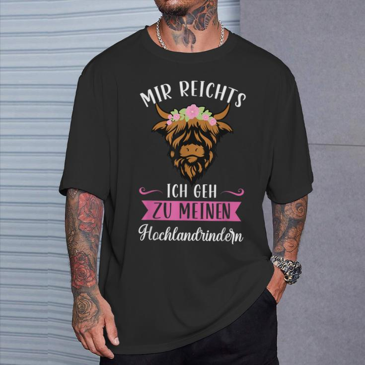 Ich Geh Zu Hochlandrindern Hochlandrind Breeder T-Shirt Geschenke für Ihn
