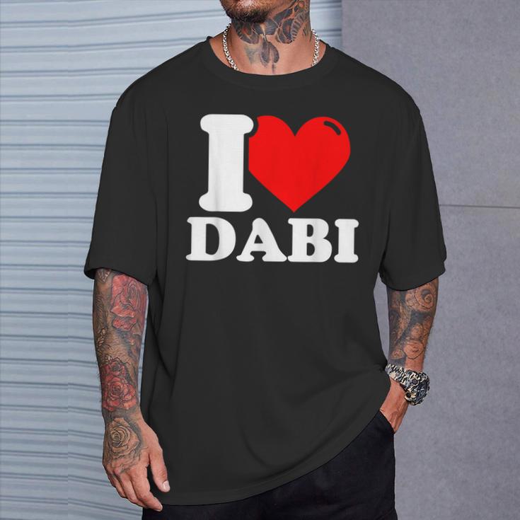 Ich Liebe Dabiornamen T-Shirt Geschenke für Ihn