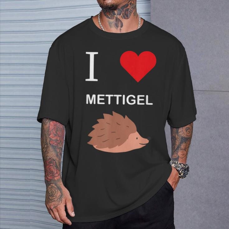 Ich Liebe Mettigel Mett Meat T-Shirt Geschenke für Ihn