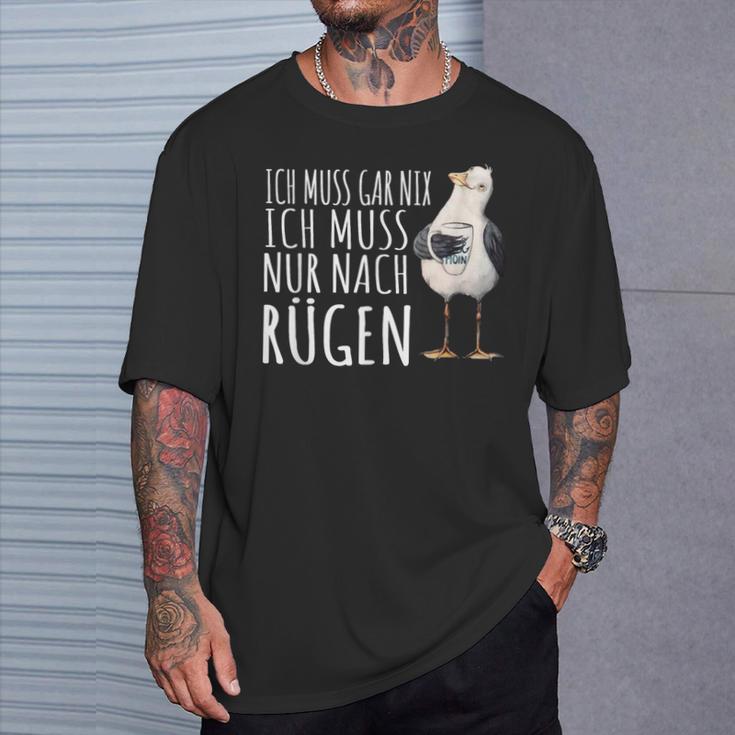 Ich Muss Nur Nach Rügen Baltic Sea Ich Muss Nur Nach Rügen T-Shirt Geschenke für Ihn