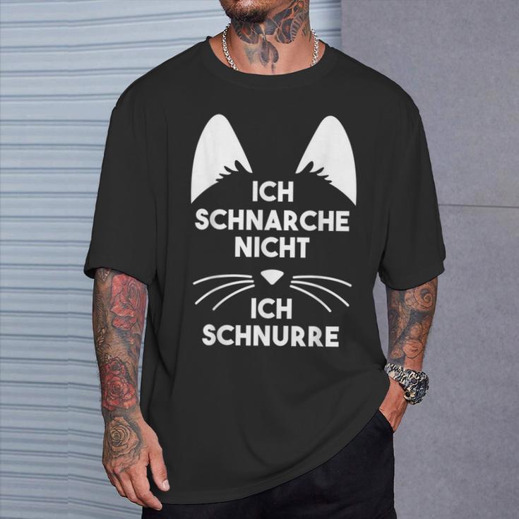 Ich Schnarche Nicht Ich Schnurre Schlafen S T-Shirt Geschenke für Ihn